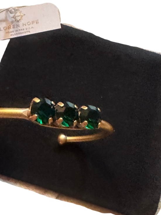 Loren Hope Jewelry - NEW Loren Hope Dark Green Gemstone Cuff Bracelet